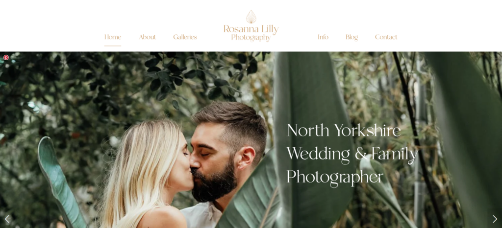 Rosanna Lilly Photography homepage