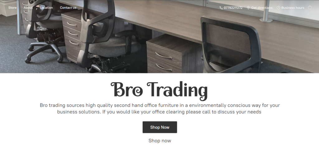 Bro Trading homepage