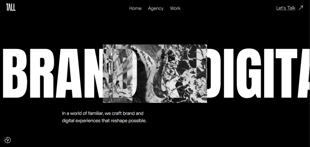 tall agency homepage